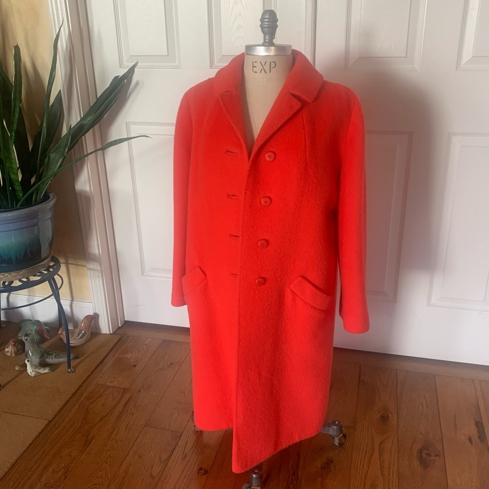 Vintage Andover mohair blend fleece coat